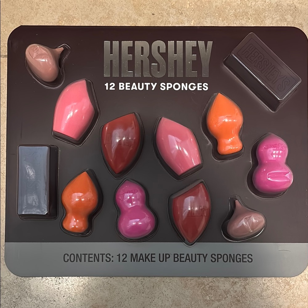 Hershey Beauty Sponge Set - Pink, Orange, Brown